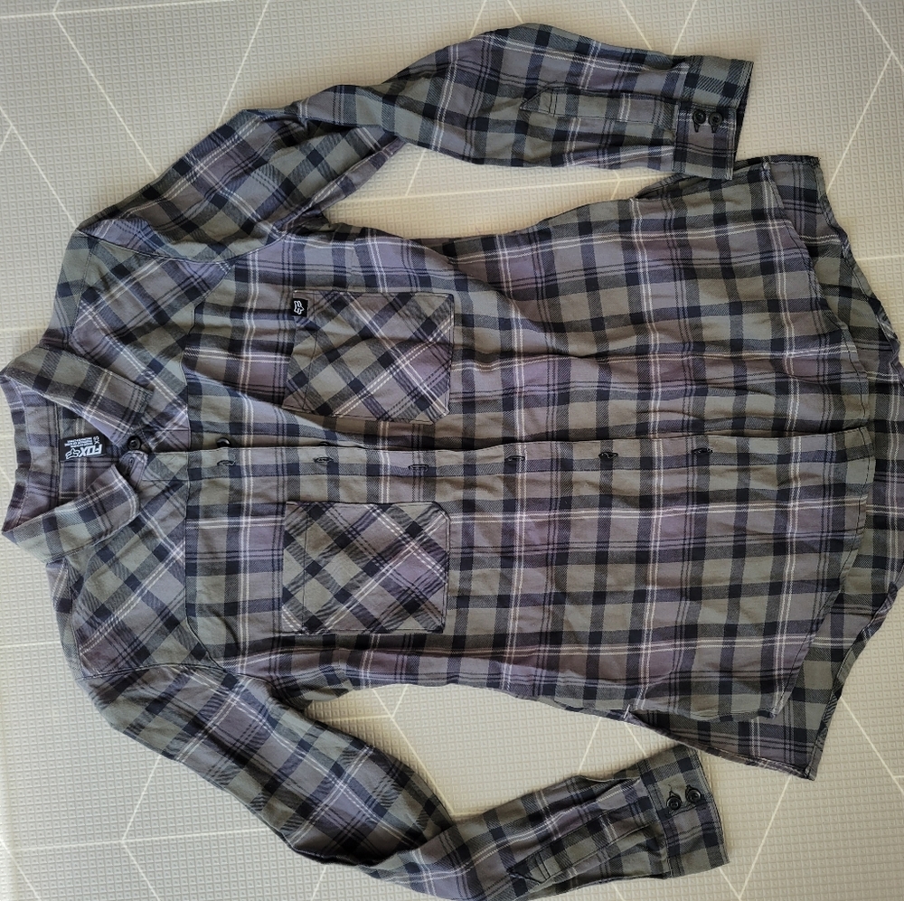Fox Green plaid button down